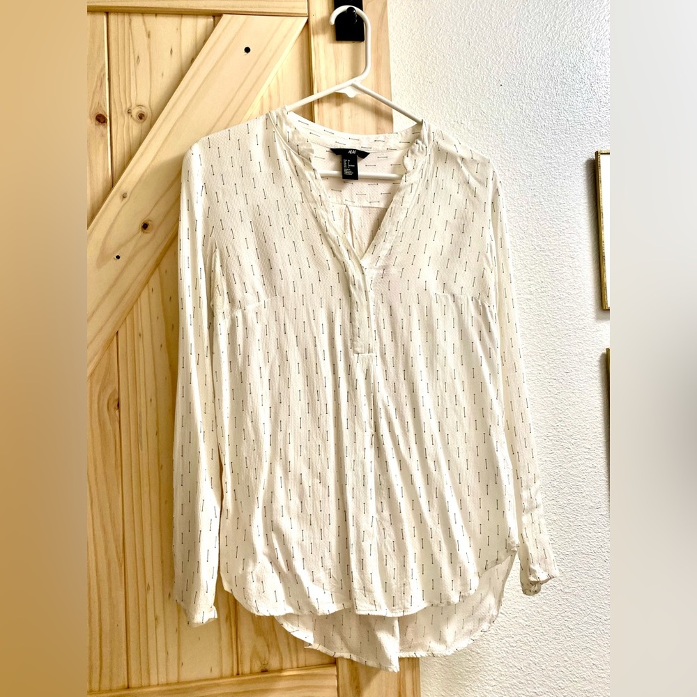 H&M white blouse